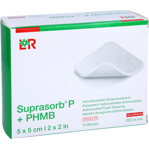 SUPRASORB P+PHMB Schaumverband 5x5 cm SUPRASORB P+PHMB Schaumverband 5x5 cm