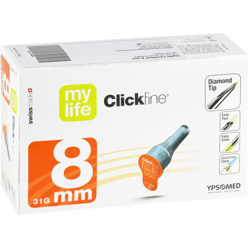 MYLIFE Clickfine Pen-Nadeln 8 mm 31 G MYLIFE Clickfine Pen-Nadeln 8 mm 31 G
