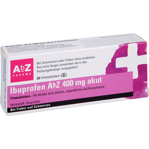 IBUPROFEN AbZ 400 mg akut Filmtabletten IBUPROFEN AbZ 400 mg akut Filmtabletten