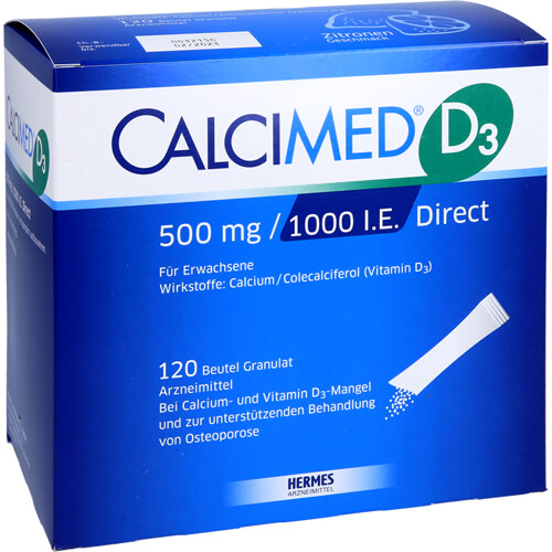 CALCIMED D3 500 mg/1000 I.E. Direct Granulat CALCIMED D3 500 mg/1000 I.E. Direct Granulat