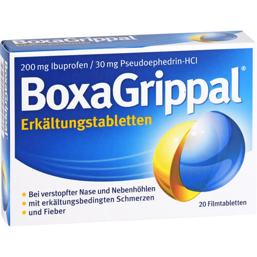 BOXAGRIPPAL Erkältungstabletten 200 mg/30 mg FTA BOXAGRIPPAL Erkältungstabletten 200 mg/30 mg FTA