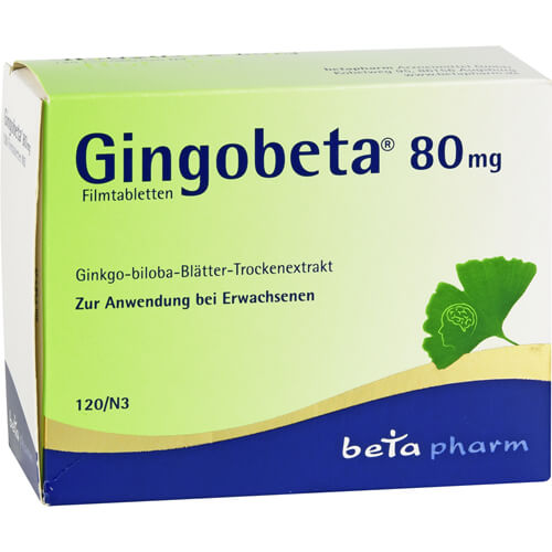 GINGOBETA 80 mg Filmtabletten GINGOBETA 80 mg Filmtabletten