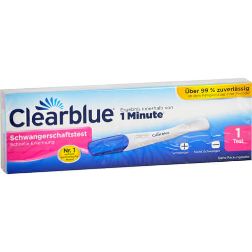 CLEARBLUE Schwangerschaftstest schnelle Erkennung CLEARBLUE Schwangerschaftstest schnelle Erkennung