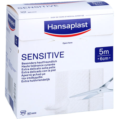 HANSAPLAST Sensitive Pflaster 6 cmx5 m Rolle HANSAPLAST Sensitive Pflaster 6 cmx5 m Rolle