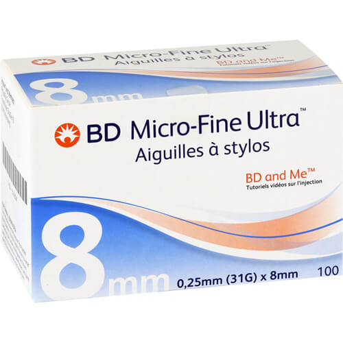 BD MICRO-FINE ULTRA Pen-Nadeln 0,25x8 mm 31 G BD MICRO-FINE ULTRA Pen-Nadeln 0,25x8 mm 31 G