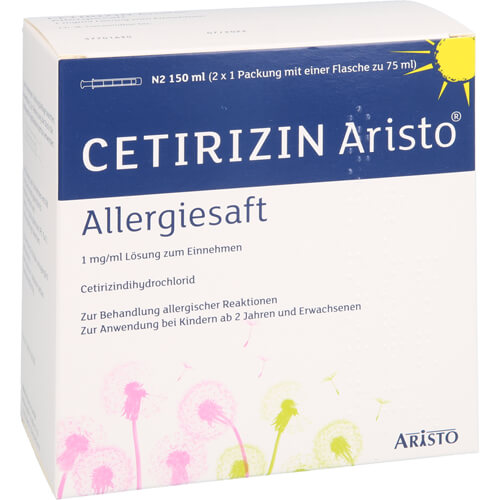 CETIRIZIN Aristo Allergiesaft 1 mg/ml Lsg.z.Einn. CETIRIZIN Aristo Allergiesaft 1 mg/ml Lsg.z.Einn.