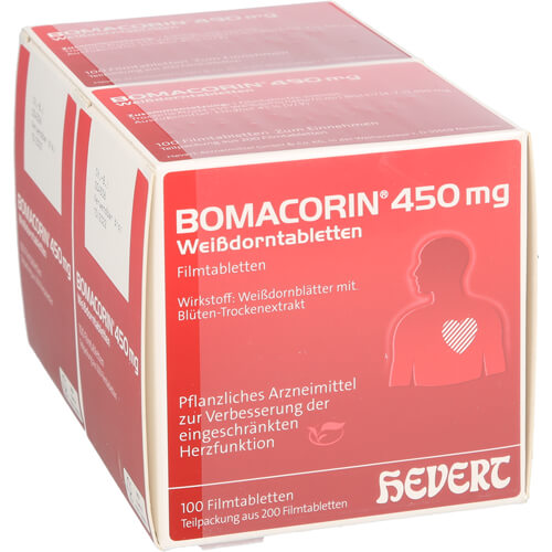 BOMACORIN 450 mg Weißdorntabletten BOMACORIN 450 mg Weißdorntabletten