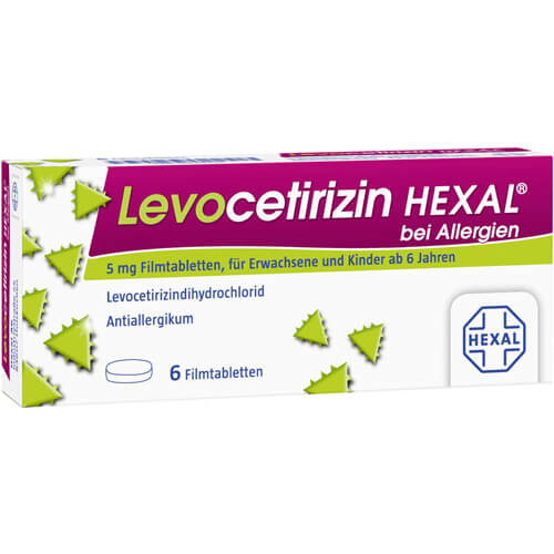 LEVOCETIRIZIN HEXAL bei Allergien 5 mg Filmtabl. LEVOCETIRIZIN HEXAL bei Allergien 5 mg Filmtabl.