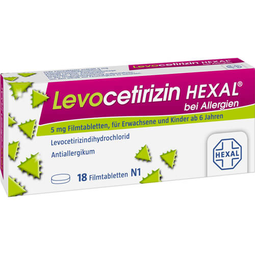 LEVOCETIRIZIN HEXAL bei Allergien 5 mg Filmtabl. LEVOCETIRIZIN HEXAL bei Allergien 5 mg Filmtabl.