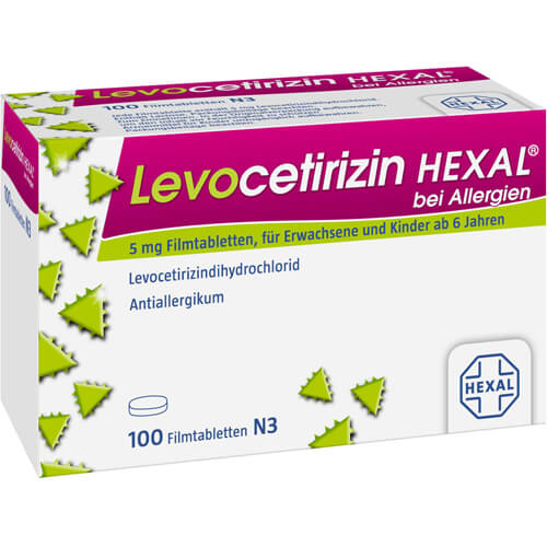 LEVOCETIRIZIN HEXAL bei Allergien 5 mg Filmtabl. LEVOCETIRIZIN HEXAL bei Allergien 5 mg Filmtabl.