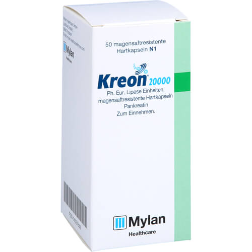 KREON 20.000 Ph.Eur.Lipase Einheiten msr.Hartkaps. KREON 20.000 Ph.Eur.Lipase Einheiten msr.Hartkaps.