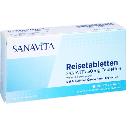 REISETABLETTEN Sanavita 50 mg Tabletten REISETABLETTEN Sanavita 50 mg Tabletten