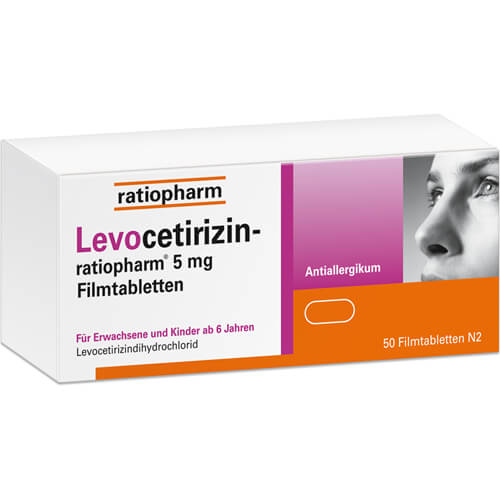 LEVOCETIRIZIN-ratiopharm 5 mg Filmtabletten LEVOCETIRIZIN-ratiopharm 5 mg Filmtabletten