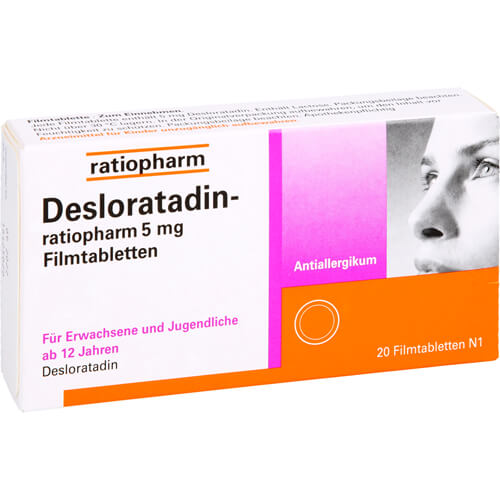 DESLORATADIN-ratiopharm 5 mg Filmtabletten DESLORATADIN-ratiopharm 5 mg Filmtabletten