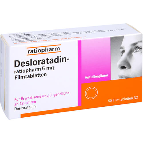 DESLORATADIN-ratiopharm 5 mg Filmtabletten DESLORATADIN-ratiopharm 5 mg Filmtabletten