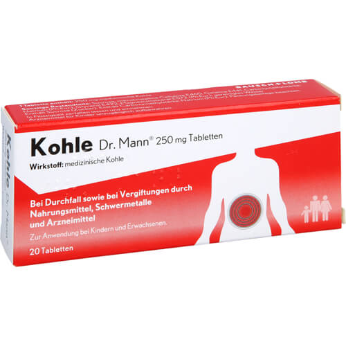 KOHLE Dr.Mann 250 mg Tabletten KOHLE Dr.Mann 250 mg Tabletten