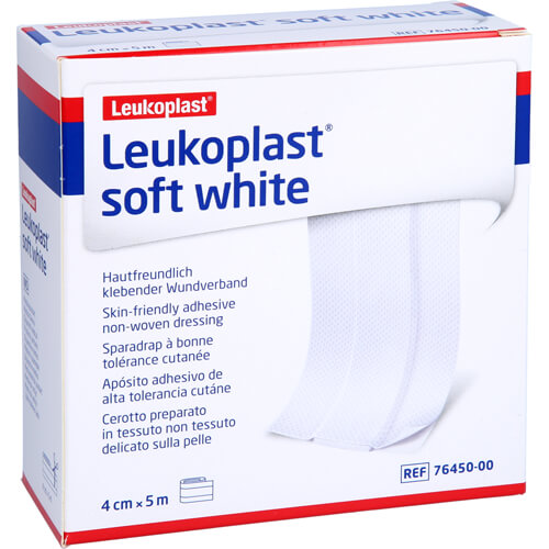 LEUKOPLAST soft white Pflaster 4 cmx5 m Rolle LEUKOPLAST soft white Pflaster 4 cmx5 m Rolle