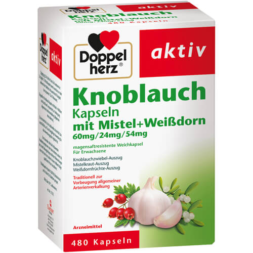 DOPPELHERZ Knobl.Kap.m.Mistel+Weißdorn 60/24/54 mg DOPPELHERZ Knobl.Kap.m.Mistel+Weißdorn 60/24/54 mg