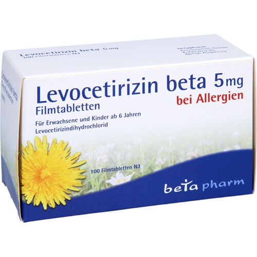 LEVOCETIRIZIN beta 5 mg Filmtabletten LEVOCETIRIZIN beta 5 mg Filmtabletten