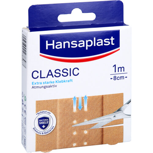 HANSAPLAST Classic Pflaster 8cm x1 m HANSAPLAST Classic Pflaster 8cm x1 m