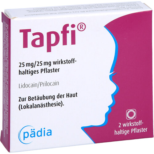 TAPFI 25 mg/25 mg wirkstoffhaltiges Pflaster TAPFI 25 mg/25 mg wirkstoffhaltiges Pflaster