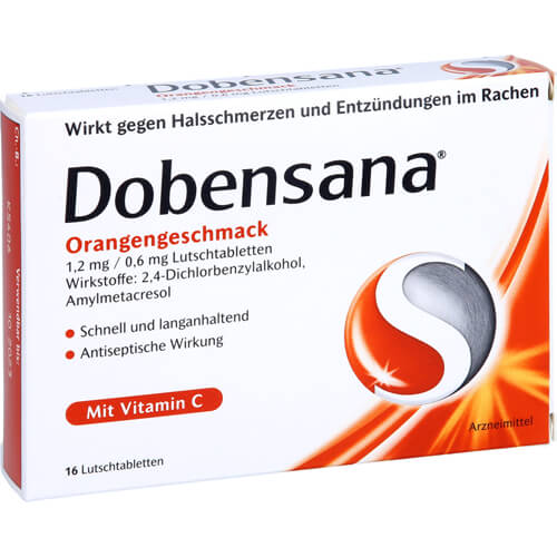 DOBENSANA Orangengeschmack 1,2mg/0,6mg Lutschtabl. DOBENSANA Orangengeschmack 1,2mg/0,6mg Lutschtabl.