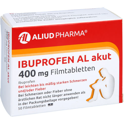 Ibuprofen AL akut 400 mg Filmtabletten bei akuten Schmerzen Ibuprofen AL akut 400 mg Filmtabletten bei akuten Schmerzen
