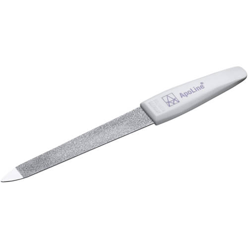 APOLINE Nagelfeile Saphir 13 cm extrafein verchro. APOLINE Nagelfeile Saphir 13 cm extrafein verchro.