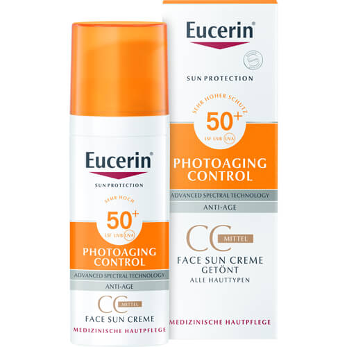 EUCERIN Sun CC Creme getönt mittel LSF 50+ EUCERIN Sun CC Creme getönt mittel LSF 50+