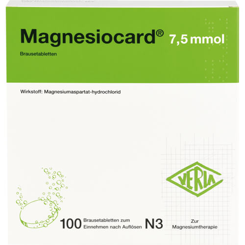 MAGNESIOCARD 7,5 mmol Brausetabletten MAGNESIOCARD 7,5 mmol Brausetabletten