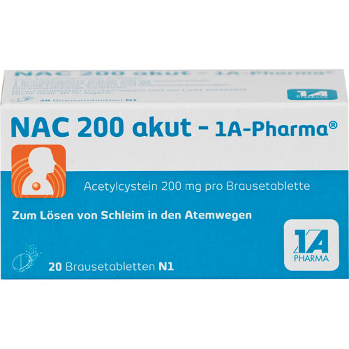 NAC 200 akut-1A Pharma Brausetabletten NAC 200 akut-1A Pharma Brausetabletten