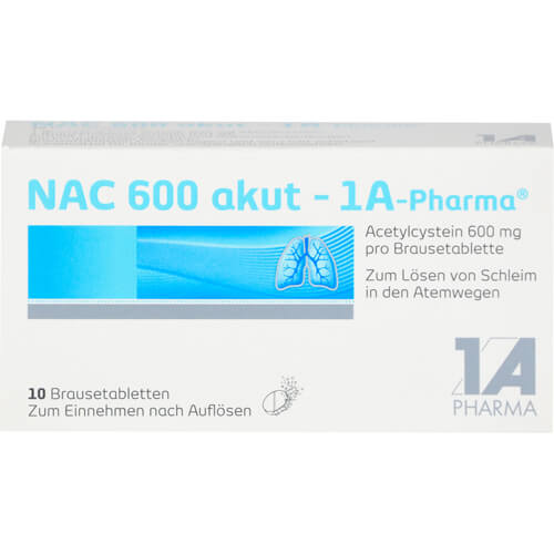NAC 600 akut-1A Pharma Brausetabletten NAC 600 akut-1A Pharma Brausetabletten