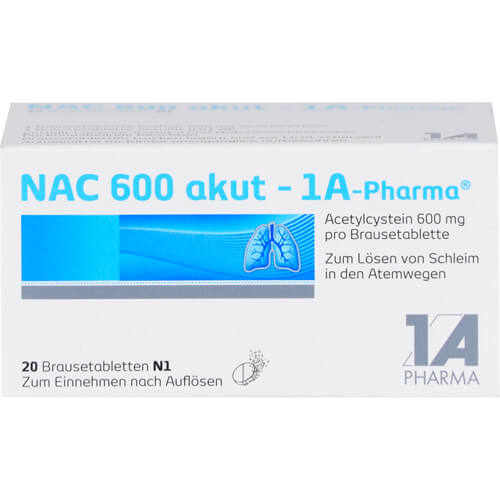 NAC 600 akut-1A Pharma Brausetabletten NAC 600 akut-1A Pharma Brausetabletten