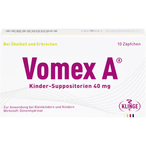 VOMEX A Kinder-Suppositorien 40 mg VOMEX A Kinder-Suppositorien 40 mg