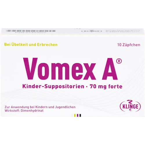 VOMEX A Kinder-Suppositorien 70 mg forte VOMEX A Kinder-Suppositorien 70 mg forte
