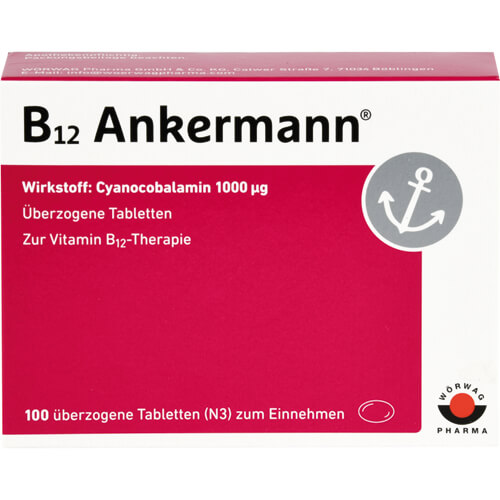 B12 ANKERMANN überzogene Tabletten B12 ANKERMANN überzogene Tabletten