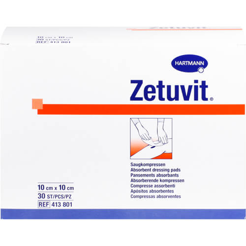 ZETUVIT Saugkompressen unsteril 10x10 cm ZETUVIT Saugkompressen unsteril 10x10 cm
