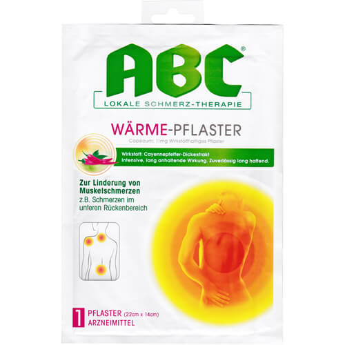 ABC Wärme-Pflaster Capsicum Hansaplast med 14x22 ABC Wärme-Pflaster Capsicum Hansaplast med 14x22