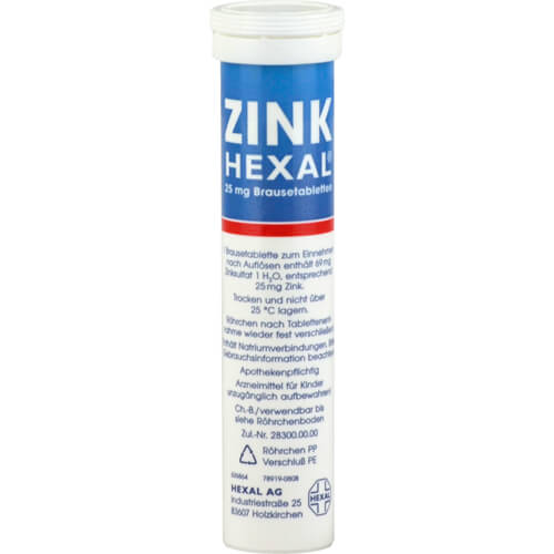 ZINK HEXAL Brausetabletten ZINK HEXAL Brausetabletten