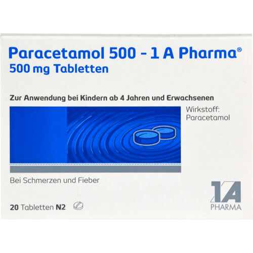 PARACETAMOL 500-1A Pharma Tabletten PARACETAMOL 500-1A Pharma Tabletten