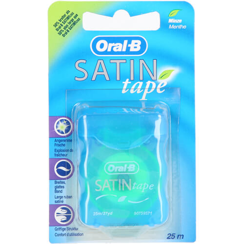 ORAL B Zahnseide SATINtape blau Blisterkarte ORAL B Zahnseide SATINtape blau Blisterkarte