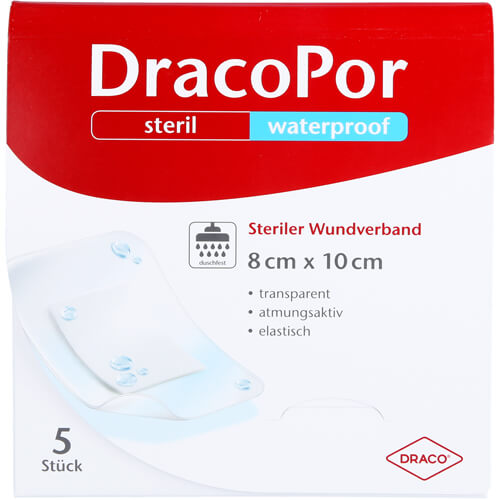 DRACOPOR waterproof Wundverband 8x10 cm steril DRACOPOR waterproof Wundverband 8x10 cm steril