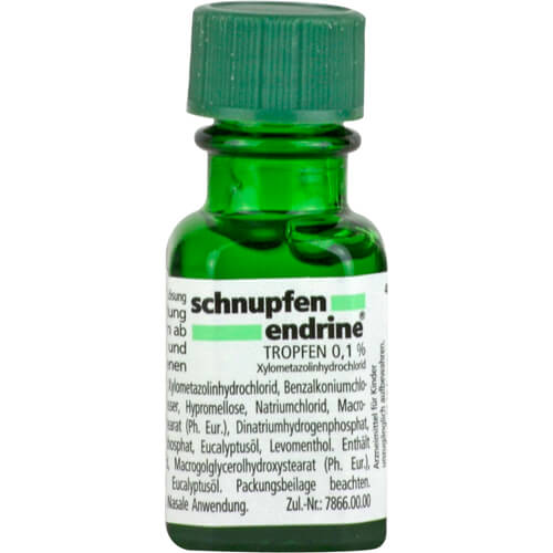 SCHNUPFEN ENDRINE 0,1% Nasentropfen SCHNUPFEN ENDRINE 0,1% Nasentropfen