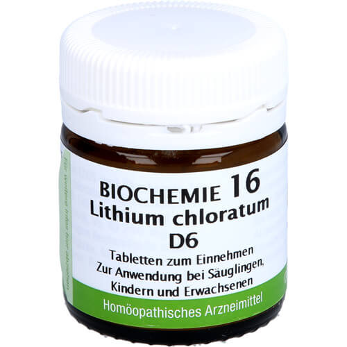 BIOCHEMIE 16 Lithium chloratum D 6 Tabletten BIOCHEMIE 16 Lithium chloratum D 6 Tabletten