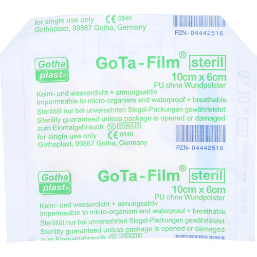 GOTA FILM steril 6x10 cm Pflaster GOTA FILM steril 6x10 cm Pflaster