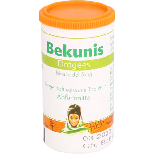 BEKUNIS Dragees Bisacodyl 5 mg magensaftres.Tabl. BEKUNIS Dragees Bisacodyl 5 mg magensaftres.Tabl.