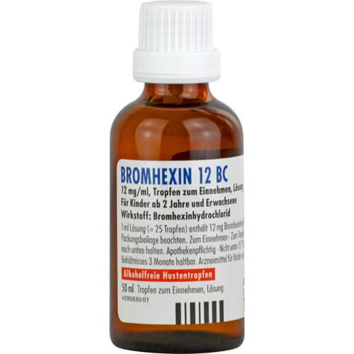 BROMHEXIN 12 BC Tropfen zum Einnehmen BROMHEXIN 12 BC Tropfen zum Einnehmen