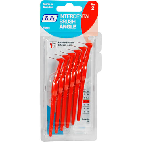 TEPE Angle Interdentalbürste 0,5mm rot TEPE Angle Interdentalbürste 0,5mm rot