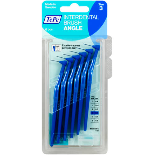 TEPE Angle Interdentalbürste 0,6mm blau TEPE Angle Interdentalbürste 0,6mm blau