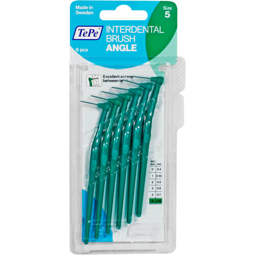 TEPE Angle Interdentalbürste 0,8 mm grün TEPE Angle Interdentalbürste 0,8 mm grün